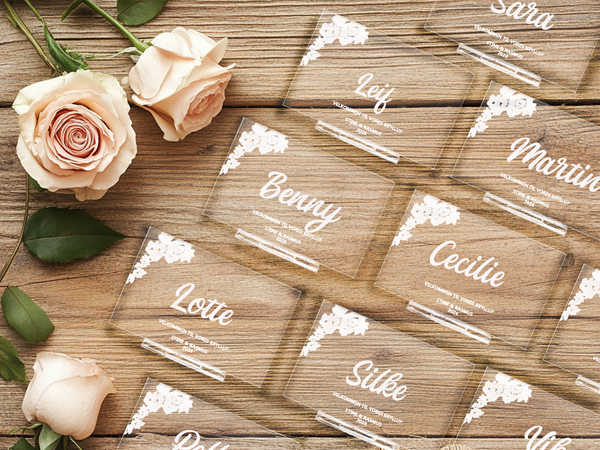 Timeless Elegance Wedding Guest Nametags – Personalized Simplicity for Unforgettable Celebrations